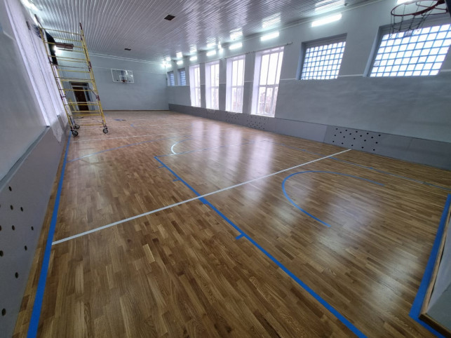 Укладка спортивной паркетной системы Grassawa Master 53 мм г. Кызыл